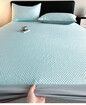 180*200cm 3p Set  Wrap Around  Bedding Mat  Summer Cool Feeling Silky Pillow Case Bean-shaped massage Breathable Antibacterial Foldable Washable