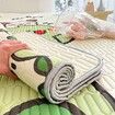 90*200cm 2p Set Latex Bedding Mat  Summer Cool Silky Pillow Case  Breathable Antibacterial Foldable Washable Kids Gift