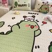 90*200cm 2p Set Latex Bedding Mat  Summer Cool Silky Pillow Case  Breathable Antibacterial Foldable Washable Kids Gift