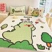 90*200cm 2p Set Latex Bedding Mat  Summer Cool Silky Pillow Case  Breathable Antibacterial Foldable Washable Kids Gift