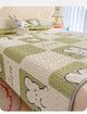 150*200cm 3p Set Latex Bedding Mat  Summer Cool Silky Pillow Case  Breathable Antibacterial Foldable Washable Kids Gift