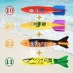 20 Pack Summer Pool Diving Swimming Toys for Kids, Fun Swim Games Sinking Set, Include Torpedo Gems Shark Rings Sea Animals for Boys Girls