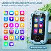 Kid Smart Phone, Touchscreen Learning Education Phone,Christmas Birthday Gifts for 4-9 Year Old (Blue)