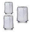Clear PVC Luggage Cover Protectors,Transparent Waterproof Suitcase Sleeve for 20In+24In+28In Wheeled Suitcases (3PCS)