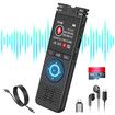 64GB Digital Voice Recorder with Playback,Voice Activated Recorder 7000 Hours,One Click Large Screen Sound Audio Recorder Recording Tape for Interviews/Meeting/Classes