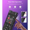 64GB Digital Voice Recorder with Playback,Voice Activated Recorder 7000 Hours,One Click Large Screen Sound Audio Recorder Recording Tape for Interviews/Meeting/Classes