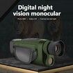 Night Vision Monocular with 8X Zoom 2500mAh Rechargeable Battery, Digital Infrared Monoculars for 100% Darkness, for Travel, Camping, Hunting and Outdoor Activities