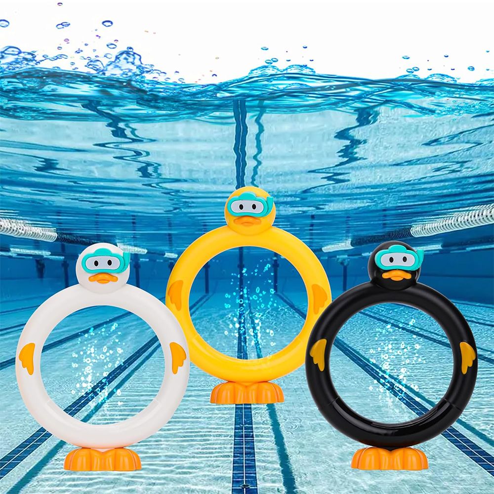 Diving Pool Toys Underwater Swimming Ring Duck Diving Ring