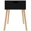 Bedside Cabinet High Gloss Black 40x40x56 cm Engineered Wood