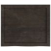 Wall Shelf Dark Brown 60x50x(2-4) cm Treated Solid Wood Oak