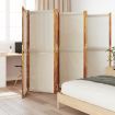 6-Panel Room Divider Light Grey 420x180 cm