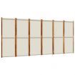 6-Panel Room Divider Light Grey 420x180 cm