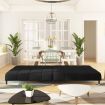 2-Seater Sofa Bed Black Velvet