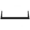 Wall Shelves 2 pcs Black 60x15x15.5 cm