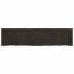 Wall Shelf Dark Brown 120x30x(2-4) cm Treated Solid Wood Oak