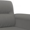 2-Seater Sofa Dark Grey 120 cm Microfibre Fabric