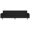 2-Seater Sofa Bed Black Velvet