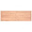 Wall Shelf Light Brown 180x60x(2-4) cm Treated Solid Wood Oak