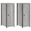 Bedside Cabinets 2 pcs Grey Sonoma 32x42x80 cm Engineered Wood