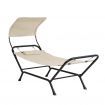 Gardeon Hammock Bed w/ Stand Sun Lounge Chair Beige
