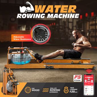 Genki Rowing Machine Rower Magnetic Resistance Workout Foldable Home ...