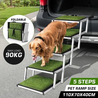 Dog Ramp Car Stairs Puppy Steps Doggy Pet Climbing Ladder Artificial ...