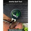 Golf Hat Clips Magnetic Golf Ball Marker Holders for Golf Hats Caps Pants Gloves Bags Visors Belts Nickel-Plated Alloy Clips for Metal Golf Ball Markers (Ball Marker Not Included)