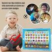 Kids Tablet Learning Pad Toddler Tablet with ABC Word Song Music Number Electronic Interactive Toy for Educational Preschool Boys and Girls 3 4 5 Years Old, Blue