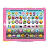Kids Tablet Learning Pad Toddler Tablet with ABC Word Song Music Number Electronic Interactive Toy for Educational Preschool Boys and Girls 3 4 5 Years Old, Pink