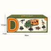 7-in-1 Dino Truck Toys for Kids with Lights Music Transport Car Dino Figures Monster Cars Friction Power Toy Vehicle Play Set