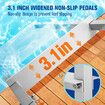 3-Step Boat Dock Pool Ladder Removable Aluminium Stairs Pontoon Deck Boarding Steps 227kg Load Inground Swim Pools Safety Handrail Non Slip