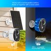 Wireless Security Camera*4 Home CCTV House Indoor Outdoor WiFi Surveillance System Waterproof with Solar Panel Battery