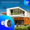 Wireless Security Camera*4 Home CCTV House Indoor Outdoor WiFi Surveillance System Waterproof with Solar Panel Battery