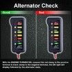 12V Car Battery Alternator Tester, Test Battery Condition and Alternator Charging, LED Indication