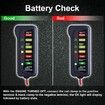 12V Car Battery Alternator Tester, Test Battery Condition and Alternator Charging, LED Indication