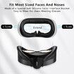 Face Cover Pad Facial Interface Compatible with Meta and Oculus Quest 3 Accessories, with Soft PU Face Cushion Pad Replacement for Quest 3 and Breathable Ice Silk Cotton, Air Circulation Design