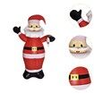 2m Inflatable Santa Claus LED Christmas Decoration Outdoor Lawn Props For Patio