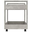 Desk Trolley Concrete Grey 60x45x60 cm Engineered Wood