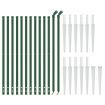 Chain Link Fence with Spike Anchors Green 0.8x25 m
