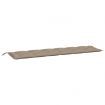 Garden Bench Cushions 2 pcs Taupe 200x50x7 cm Oxford Fabric