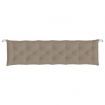 Garden Bench Cushions 2 pcs Taupe 200x50x7 cm Oxford Fabric