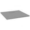 Shower Base Tray SMC Grey 90x90 cm