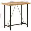 Bar Table 110x55x107 cm Solid Wood Mango and Iron