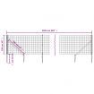 Wire Mesh Fence with Spike Anchors Green 1x25 m