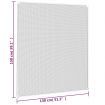 Magnetic Insect Screen for Windows White 130x150 cm