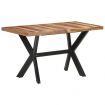 Dining Table 140x70x75 cm Solid Wood with Honey Finish