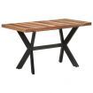 Dining Table 140x70x75 cm Solid Wood with Honey Finish