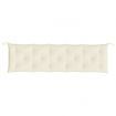 Garden Bench Cushions 2 pcs Cream White 180x50x7 cm Oxford Fabric