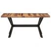 Dining Table 160x80x75 cm Solid Wood with Honey Finish