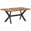 Dining Table 160x80x75 cm Solid Wood with Honey Finish